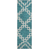 Piper Looms Mayfield Diamonds AMF902 Teal Machine Washable Area Rug Runner Main Image