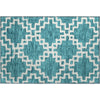 Piper Looms Mayfield Diamonds AMF902 Teal Machine Washable Area Rug Scatter Main Image