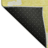 Piper Looms Mayfield Diamonds AMF902 Yellow Machine Washable Area Rug Backing Image