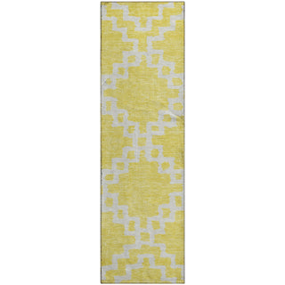 Piper Looms Mayfield Diamonds AMF902 Yellow Machine Washable Area Rug Runner Main Image