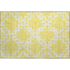 Piper Looms Mayfield Diamonds AMF902 Yellow Machine Washable Area Rug Scatter Main Image