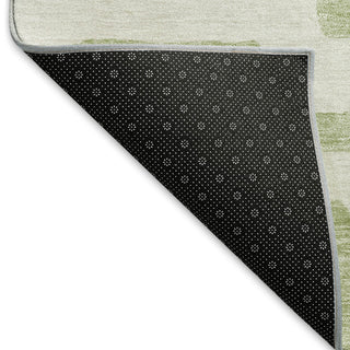Piper Looms Mayfield Lines AMF903 Aloe Machine Washable Area Rug Backing Image