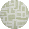 Piper Looms Mayfield Lines AMF903 Aloe Machine Washable Area Rug Round Main Image
