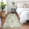Piper Looms Mayfield Lines AMF903 Aloe Machine Washable Area Rug Runner Lifestyle Image Feature