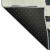 Piper Looms Mayfield Lines AMF903 Black Machine Washable Area Rug Backing Image