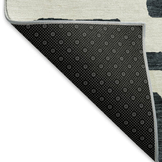 Piper Looms Mayfield Lines AMF903 Black Machine Washable Area Rug Backing Image