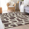 Piper Looms Mayfield Lines AMF903 Fudge Machine Washable Area Rug Lifestyle Image Feature