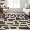 Piper Looms Mayfield Lines AMF903 Fudge Machine Washable Area Rug Lifestyle Image Feature