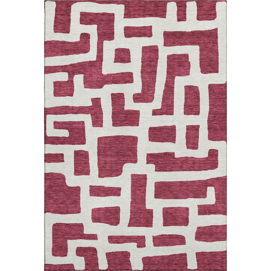 Piper Looms Mayfield Lines AMF903 Garnet Machine Washable Area Rug main image