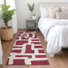 Piper Looms Mayfield Lines AMF903 Garnet Machine Washable Area Rug Runner Lifestyle Image Feature