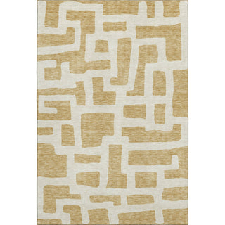 Piper Looms Mayfield Lines AMF903 Gold Machine Washable Area Rug main image