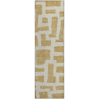 Piper Looms Mayfield Lines AMF903 Gold Machine Washable Area Rug Runner Main Image