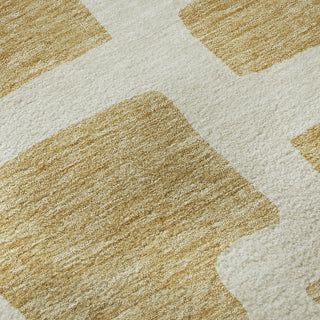 Piper Looms Mayfield Lines AMF903 Gold Machine Washable Area Rug Swatch Image