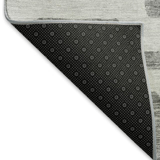Piper Looms Mayfield Lines AMF903 Gray Machine Washable Area Rug Backing Image