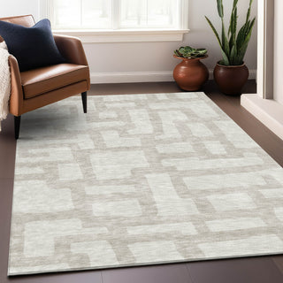 Piper Looms Mayfield Lines AMF903 Ivory Machine Washable Area Rug Lifestyle Image Feature