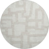 Piper Looms Mayfield Lines AMF903 Ivory Machine Washable Area Rug Round Main Image