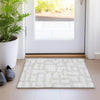 Piper Looms Mayfield Lines AMF903 Ivory Machine Washable Area Rug Scatter Lifestyle Image Feature