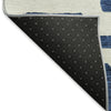 Piper Looms Mayfield Lines AMF903 Navy Machine Washable Area Rug Backing Image
