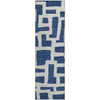 Piper Looms Mayfield Lines AMF903 Navy Machine Washable Area Rug Runner Main Image