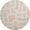 Piper Looms Mayfield Lines AMF903 Peach Machine Washable Area Rug Round Main Image