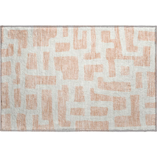 Piper Looms Mayfield Lines AMF903 Peach Machine Washable Area Rug Scatter Main Image