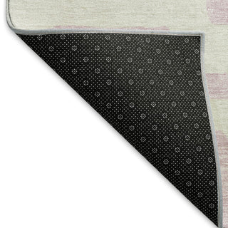 Piper Looms Mayfield Lines AMF903 Pink Machine Washable Area Rug Backing Image