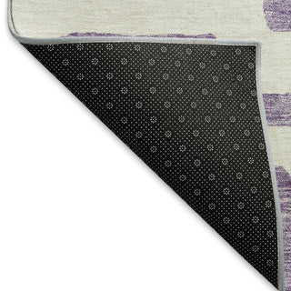 Piper Looms Mayfield Lines AMF903 Purple Machine Washable Area Rug Backing Image