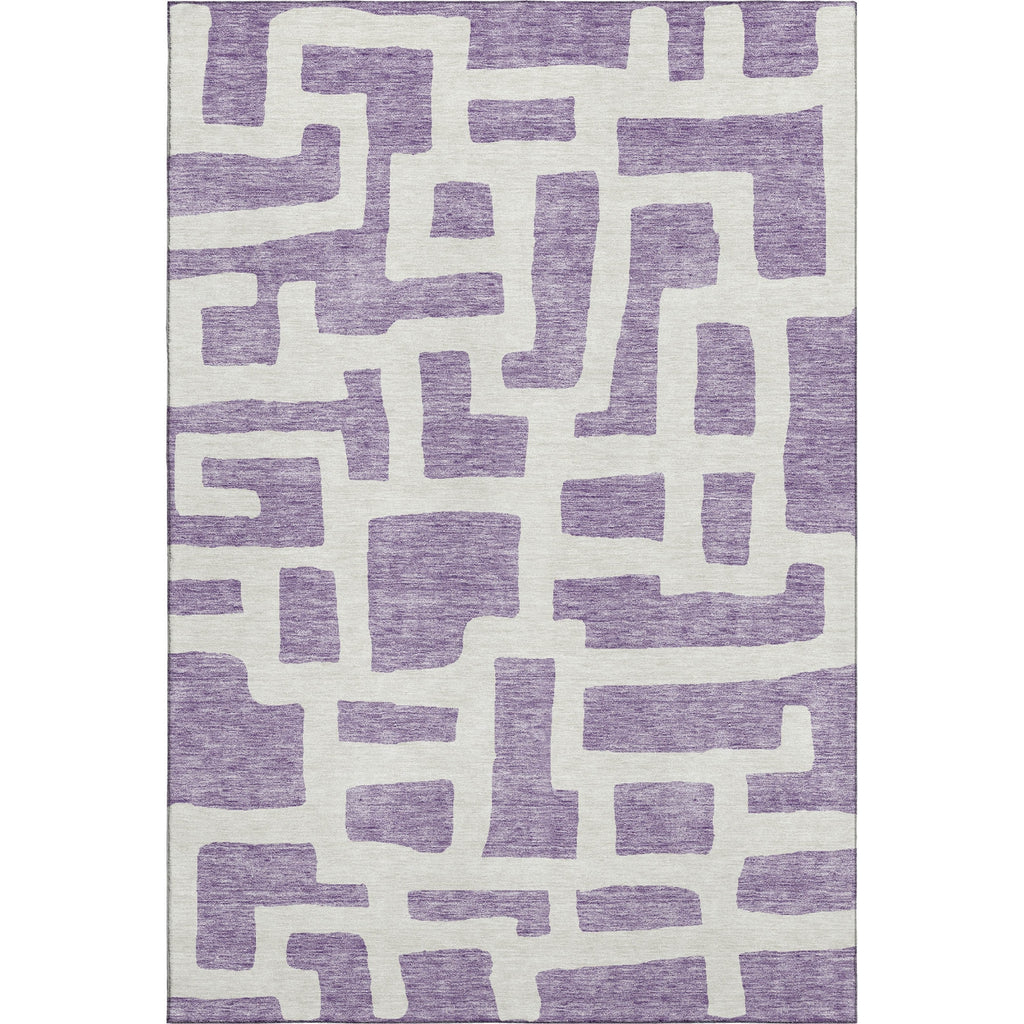 Piper Looms Mayfield Lines AMF903 Purple Machine Washable Area Rug main image