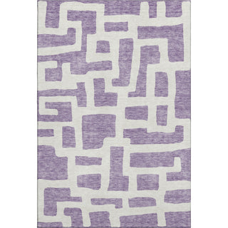 Piper Looms Mayfield Lines AMF903 Purple Machine Washable Area Rug main image