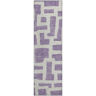 Piper Looms Mayfield Lines AMF903 Purple Machine Washable Area Rug Runner Main Image