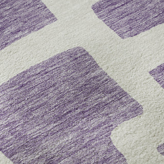 Piper Looms Mayfield Lines AMF903 Purple Machine Washable Area Rug Swatch Image