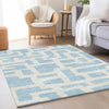 Piper Looms Mayfield Lines AMF903 Sky Machine Washable Area Rug Lifestyle Image Feature