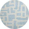 Piper Looms Mayfield Lines AMF903 Sky Machine Washable Area Rug Round Main Image
