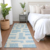 Piper Looms Mayfield Lines AMF903 Sky Machine Washable Area Rug Runner Lifestyle Image Feature