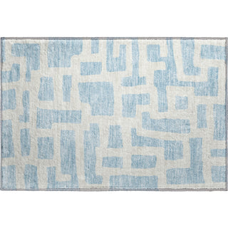 Piper Looms Mayfield Lines AMF903 Sky Machine Washable Area Rug Scatter Main Image