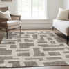 Piper Looms Mayfield Lines AMF903 Taupe Machine Washable Area Rug Lifestyle Image Feature