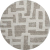 Piper Looms Mayfield Lines AMF903 Taupe Machine Washable Area Rug Round Main Image