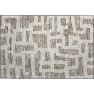 Piper Looms Mayfield Lines AMF903 Taupe Machine Washable Area Rug Scatter Main Image