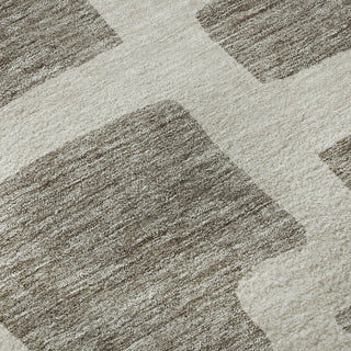 Piper Looms Mayfield Lines AMF903 Taupe Machine Washable Area Rug Swatch Image