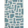 Piper Looms Mayfield Lines AMF903 Teal Machine Washable Area Rug main image