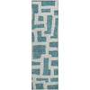 Piper Looms Mayfield Lines AMF903 Teal Machine Washable Area Rug Runner Main Image