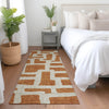 Piper Looms Mayfield Lines AMF903 Terracotta Machine Washable Area Rug Runner Lifestyle Image Feature