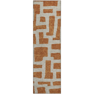Piper Looms Mayfield Lines AMF903 Terracotta Machine Washable Area Rug Runner Main Image
