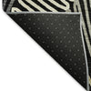 Piper Looms Mayfield Floral AMF904 Black Machine Washable Area Rug Backing Image