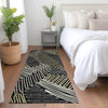 Piper Looms Mayfield Floral AMF904 Black Machine Washable Area Rug Runner Lifestyle Image Feature