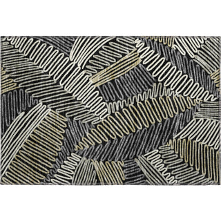 Piper Looms Mayfield Floral AMF904 Black Machine Washable Area Rug Scatter Main Image