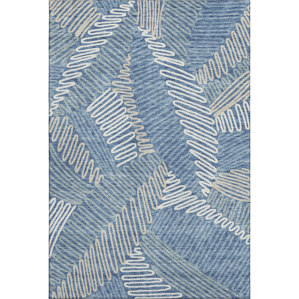 Piper Looms Mayfield Floral AMF904 Blue Machine Washable Area Rug main image