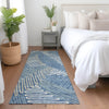 Piper Looms Mayfield Floral AMF904 Blue Machine Washable Area Rug Runner Lifestyle Image Feature