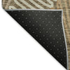 Piper Looms Mayfield Floral AMF904 Brown Machine Washable Area Rug Backing Image