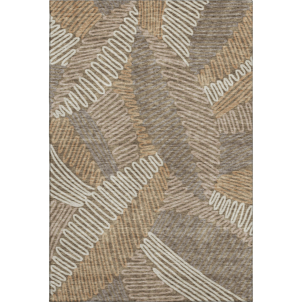 Piper Looms Mayfield Floral AMF904 Brown Machine Washable Area Rug main image